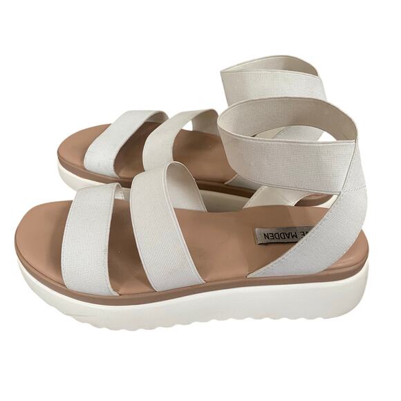 Steve Madden Shoes - Steve Madden Adele Sandals Womens 7.5 Strappy Platform Spring Summer Neutral